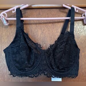 HSIA Black Lace Bra - Underwire 38C
